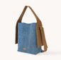 ⑭ HANDMADE Hanging Handbag Designer Model Denim Splicing Leather Commuter Shoulder Crossbody Bag Autumn And Winter