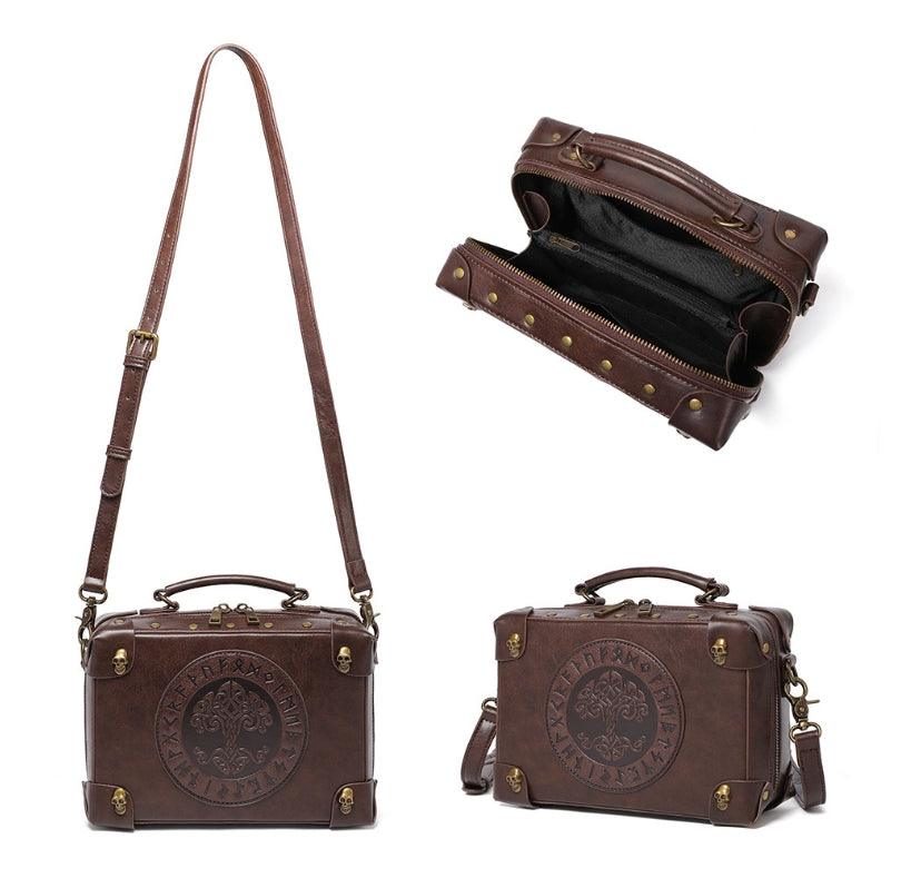 ㉛  HANDMADE Vintage Embossed Crossbody Women's Bag Handbag