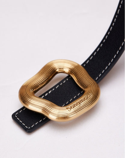 ⑮ HANDMADE Women's Belt Double Sided Free Matching Pant Belt Designer New Head Layer Cowhide Decorative Belt