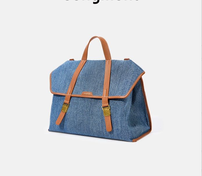 ⑤HANDBAG Tour Briefcase Canvas Denim Backpack