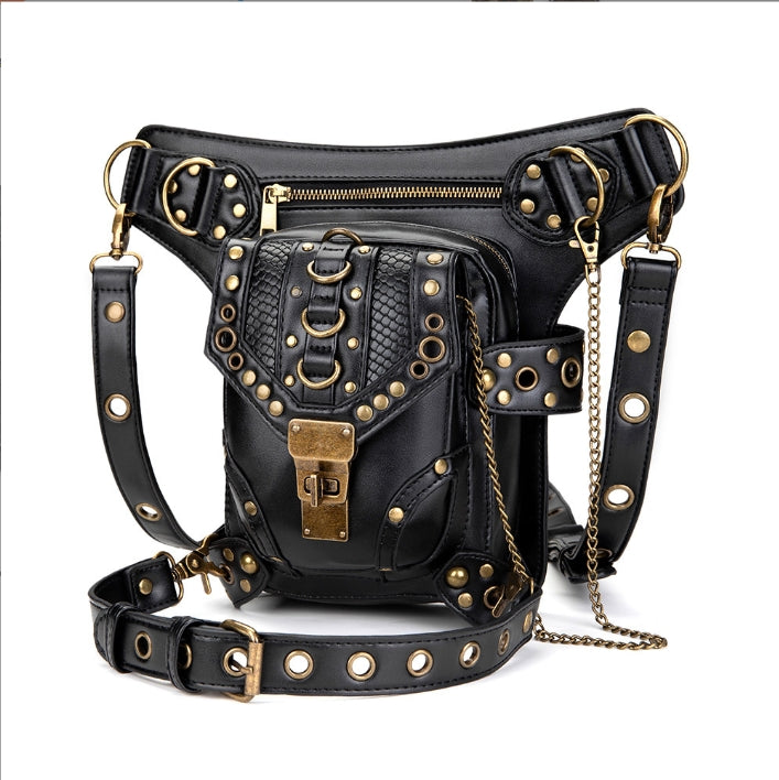 ㉙HANDBAG Vintage Biker Handbag Women's Crossbody Handbag