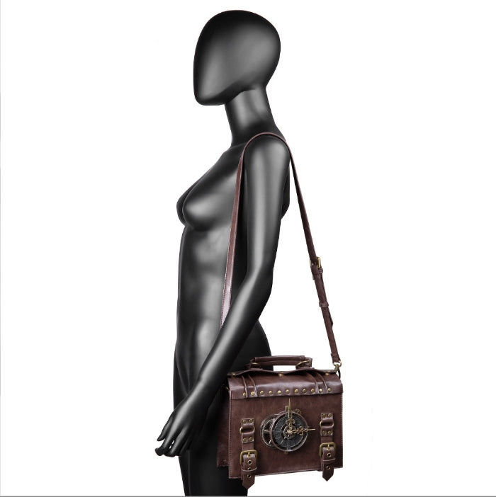 ㉗HANDBAG 2024 Punk Industrial Retro Women's Slant Bag