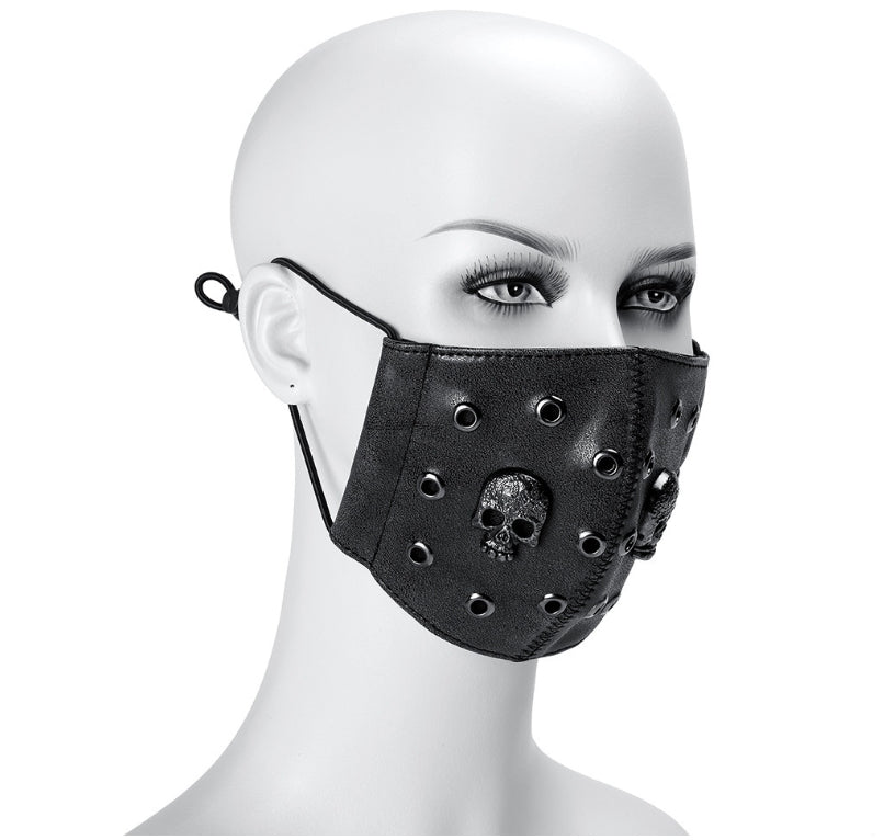 ㉝ HANDMADE Neutral Skull Dust Mask Festival Performance Costume Accessories