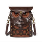 ㉖HANDBAG Medieval Contrasting Color Riveted Ladies Shoulder Bag Punk Owl MINI Satchel